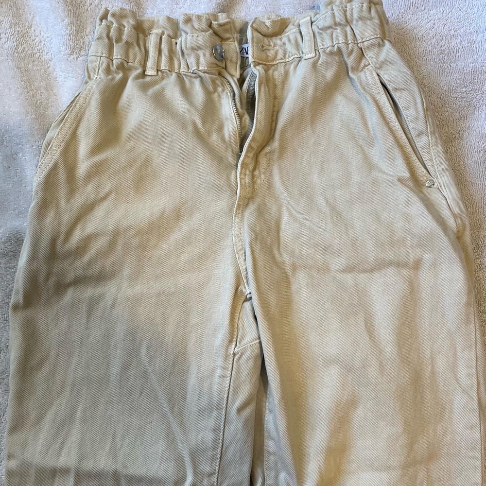zara beige/tan jeans